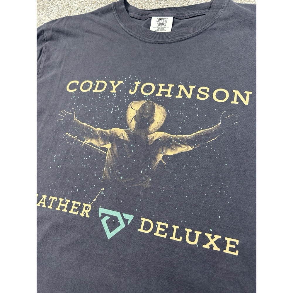 Cody Johnson 2025 The Leather Deluxe Tour Shirt Large Concert Country #0036